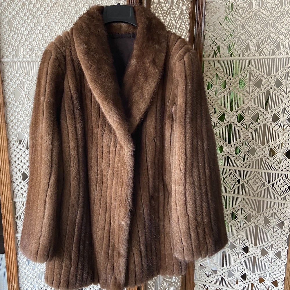 Genuine Mink Fur Coat